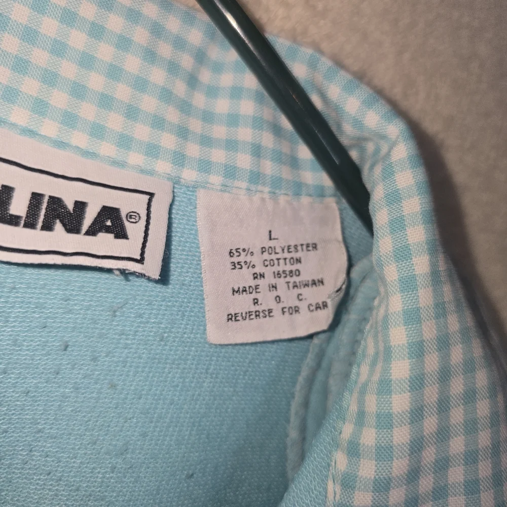 Vintage Catalina Woman's Blue Polo Blouse Shirt Size Large - Picture 8 of 11